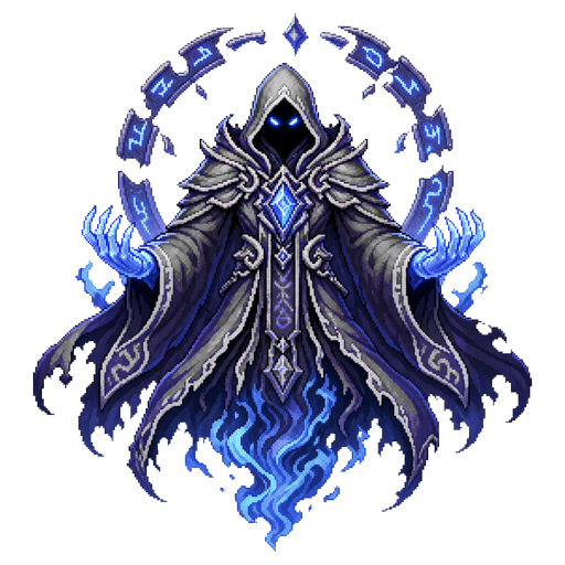 The Keeper of Etheria - a giant hooded guardian