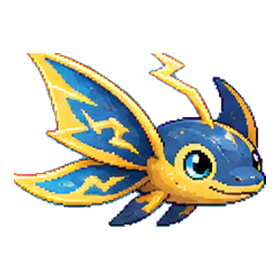Sparkmanta - Electric-type Soltokemon