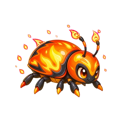 Cinderbug - Fire-type Soltokemon