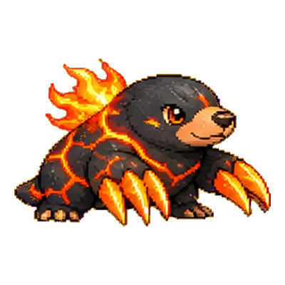 Embermole - Fire-type Soltokemon