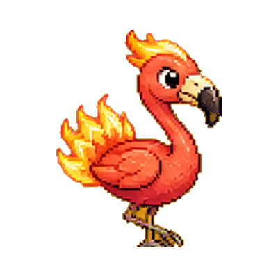 Flamelingo - Fire-type Soltokemon