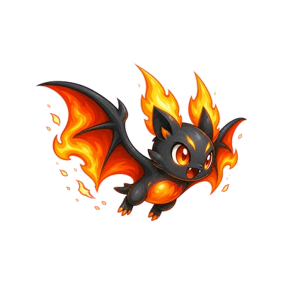 Sootbat - Fire-type Soltokemon