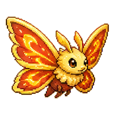 Sunmoth - Fire-type Soltokemon