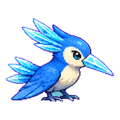 Cryofinch, a Ice-type Soltokemon