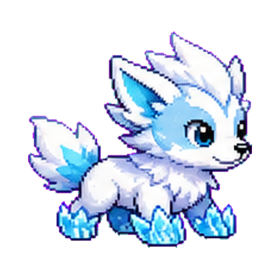 Glacipup - Ice-type Soltokemon