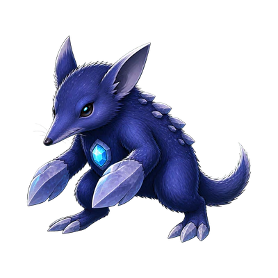 Cratershrew - Lunar-type Soltokemon