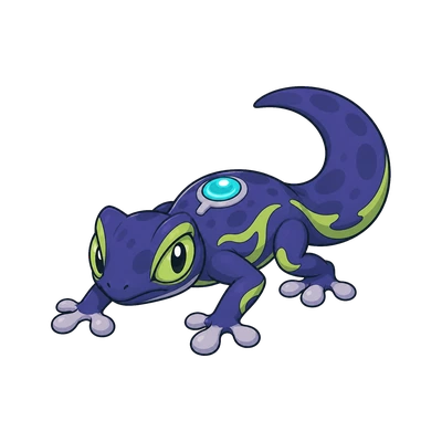 Gloomgecko - Lunar-type Soltokemon