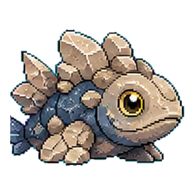 Pebblefin - Rock-type Soltokemon