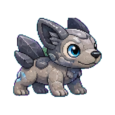 Slatepup - Rock-type Soltokemon