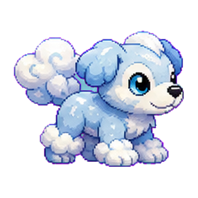 Cloudipup - Wind-type Soltokemon