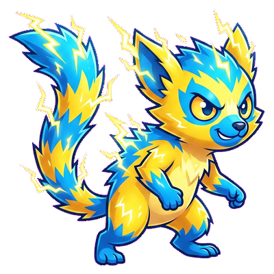 Zapfox - Electric-type Soltokemon